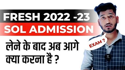 @dusolclasses New Admission 2022 - 23 Syllabus | Exam Date Sheet | Classes | Notes | 1st Year Semester 1