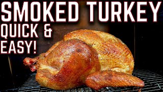 EASIEST WAY TO SMOKE A TURKEY ON PELLET SMOKER! PIT BOSS VERTICAL  AMAZING SMOKED TURKEY RECIPE