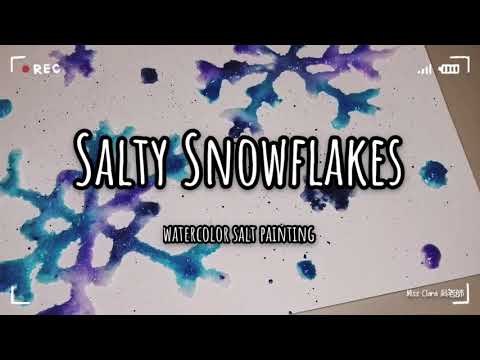 Salted Snowflake Craft for Preschoolers - Mrs V's Chickadees