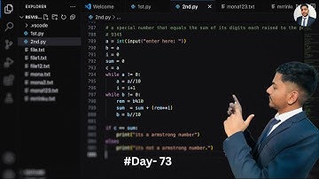 Python program to check a number whether it is armstrong number or not #100daysofcode #codeeveryday