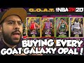 I BOUGHT ALL THE GOAT GALAXY OPALS TO BUILD THE BEST TEAM POSSIBLE IN NBA 2K20 MYTEAM