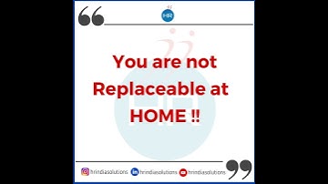 You are totally Replaceable at Work!!
