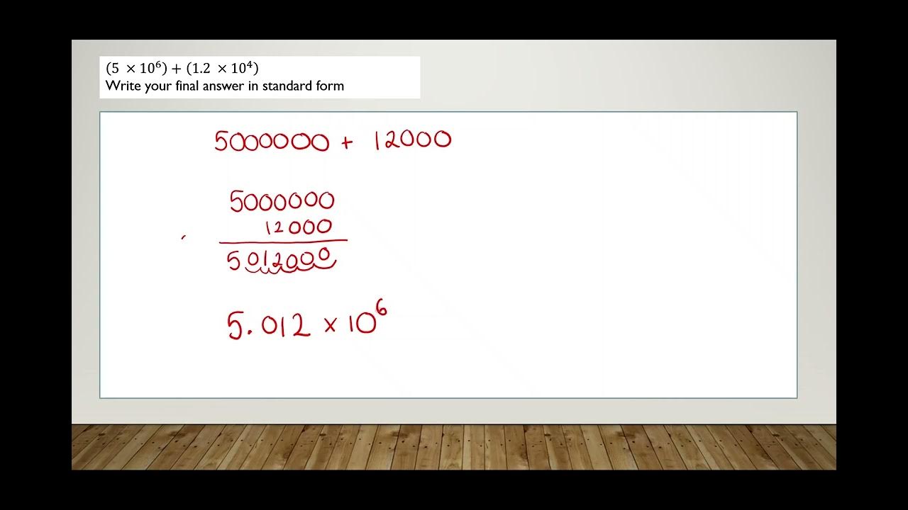 Adding with standard form non calculator method YouTube