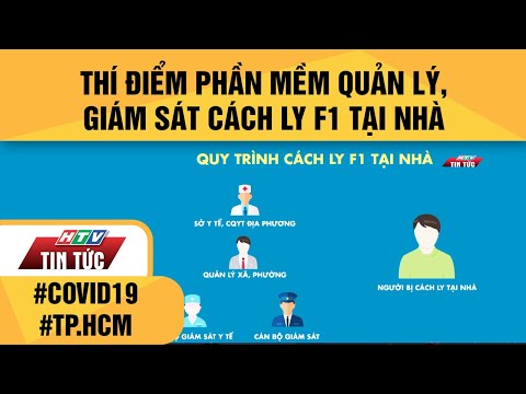 THÍ ĐIỂM PHẦN MỀM QUẢN LÝ, GIÁM SÁT CÁCH LY F1 TẠI NHÀ| HTV TIN TỨC