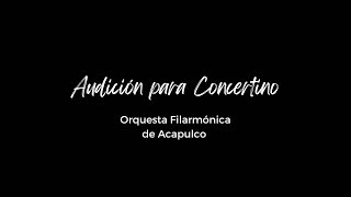 Concertmaster Pre-audition• OFA Acapulco - S.Prokofiev Violin Concert No.2