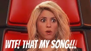 Video thumbnail of "Best Shakira Songs in The voice Blind Auditions"