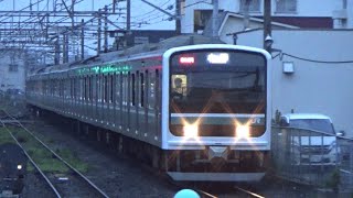 常磐線  E501系K704編成（646M  土浦行き）勝田駅入線