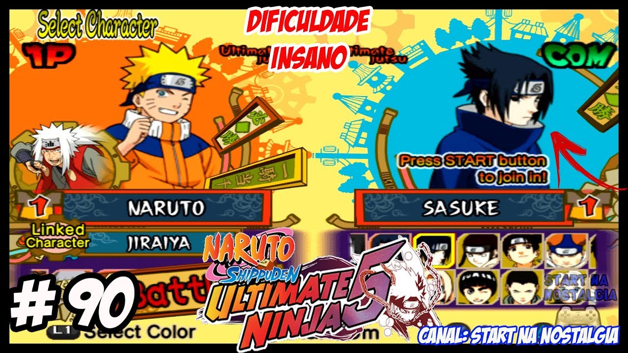 Naruto Ultimate Ninja 1 - 03 - Saga Sasuke - Classico do Ps2 