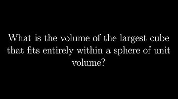 A cube inscribed in a sphere | PROCESS & SOLUTION