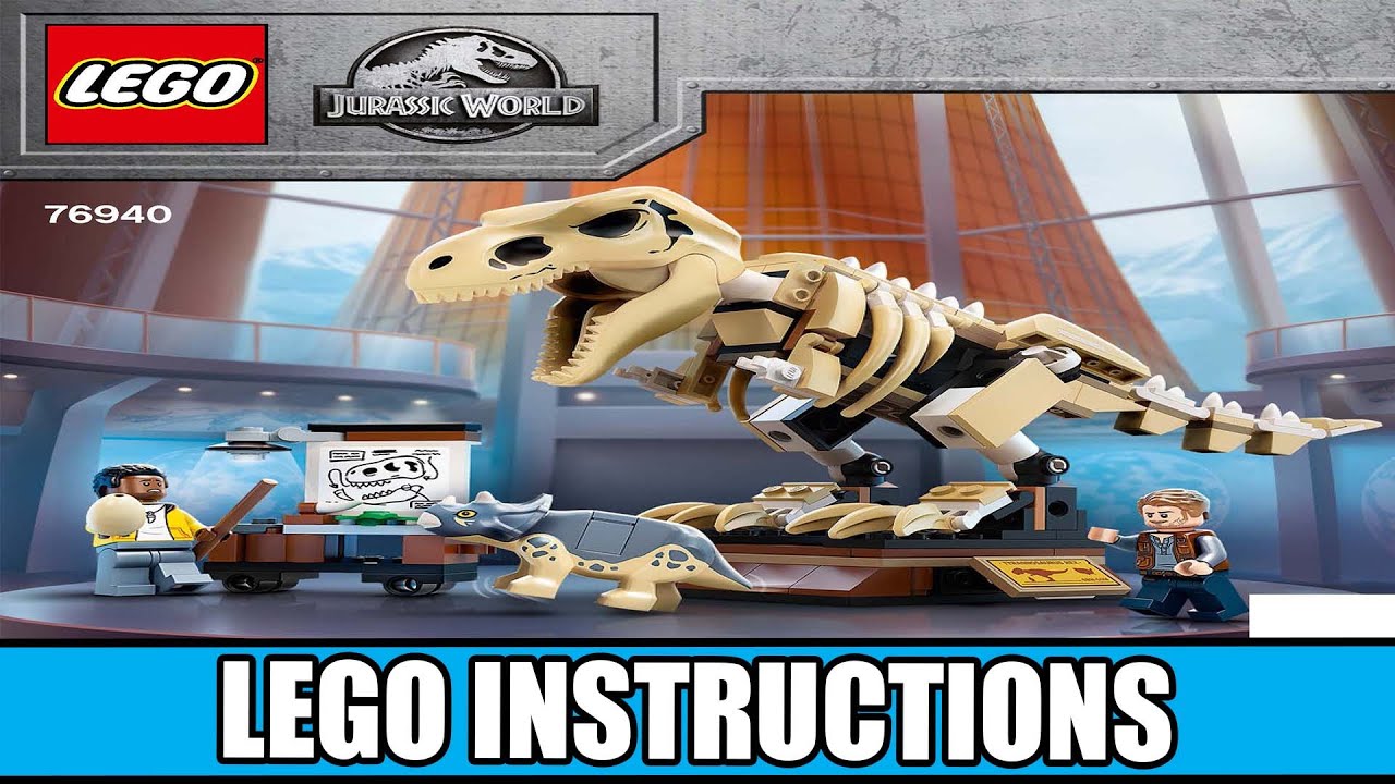 T. rex Dinosaur Fossil Exhibition LEGO instructions