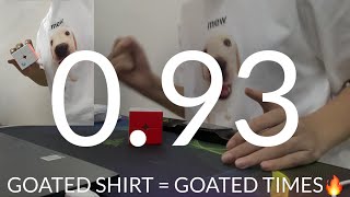 Goated Shirt = Goated Times | 0.93 2x2 Average On Cam!