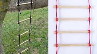 The Constrictor Knot Rope Ladder plus Real Live Test - Bushcraft Ladder DIY - CBYS Tutorial