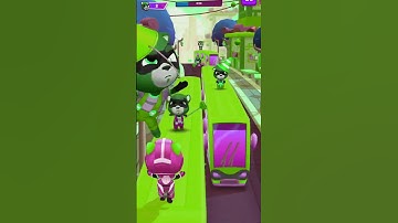 Talking Tom Hero Dash Titanium Tom Hit All Rakoon Bosses In Super World Events Gameplay City #shorts