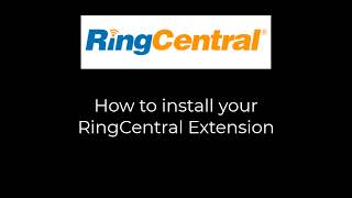 How to login to RingCentral Chrome Extension