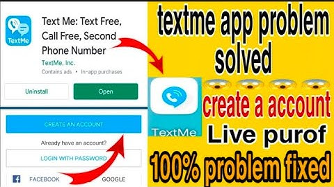 Text me app problem solved create account|| hot to fixed#textmeappproblemcreateaccunt