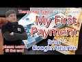 My First Payment from Google Adsense