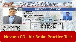 Nevada CDL Air Brake Practice Test