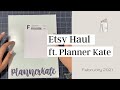 Etsy Haul ft. PlannerKate (UNBOXING) | February 2021