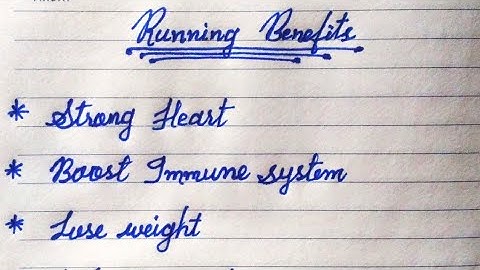 Running benefits |write an essay on running benefits |running benefits for human beings/good habits