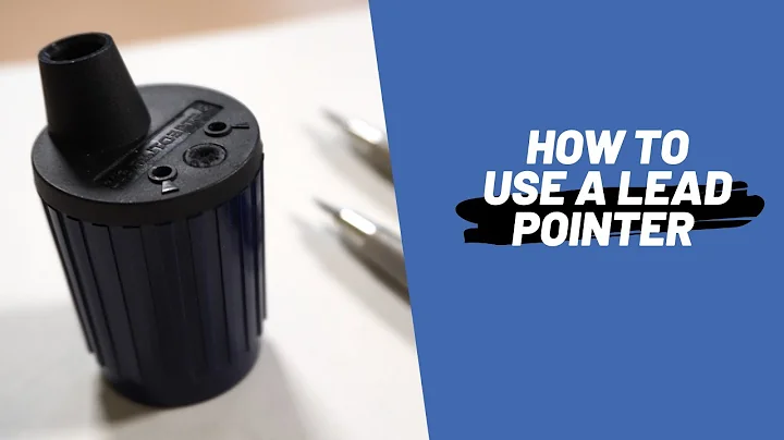 How to use a lead pointer sharpener