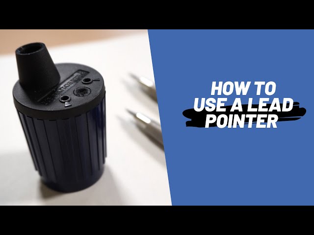 How to use a lead pointer sharpener 