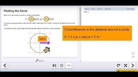 Plot Circles from the Parametric Equation (Python Turtle)
