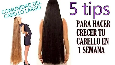 ¿Cómo crece el pelo en una semana?