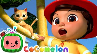 Can Nina Save the Cat? | Firefighter Jobs and Careers | CoComelon Nursery Rhymes & Kids Songs