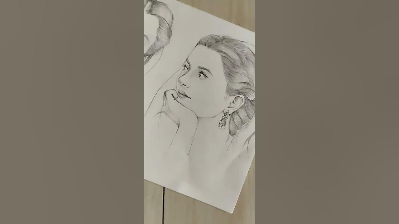 Sketch of Hania Amir 💕🥰 - YouTube