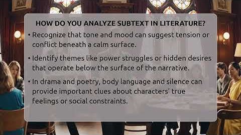 How Do You Analyze Subtext In Literature? - The Prose Path