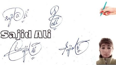 Sajid Ali name signature#name signature with arooj