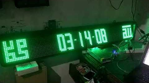 JWS Murottal P10 4 Panel - Jam LED Digital Jadwal Sholat Arduino Web DFPlayer NodeMCU ESP8266