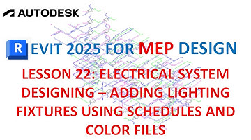 REVIT 2025 ELECTRICAL SYSTEM - DESIGNING - ADDING LIGHTING FIXTURES USING SCHEDULES
