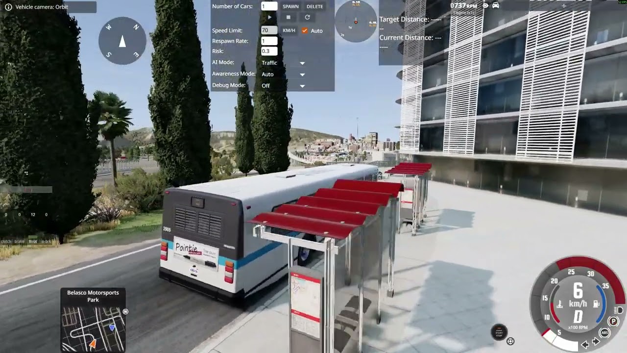 BeamNG.drive - Bus Station Gameplay - Driving a Wentward EU12M City Livery at 1 Star Diner.