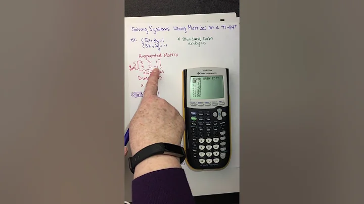 Using rref( and matrices on the TI-84+