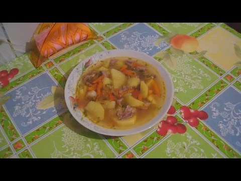 Видео рецепт Куриные желудки с картошкой