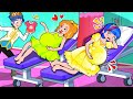 The princesses were pregnant funny pregnancy situations hilarious cartoon animation