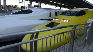 【幸せの黄色い新幹線】923形T5編成 ドクターイエロー　のぞみ検測上り　新横浜駅発車　2021/04/26