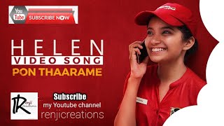 Video thumbnail of "Pon tharame full song Helen movie"