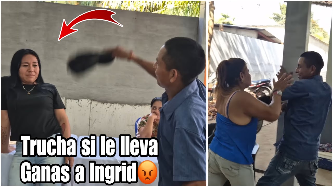 Todo era risas asta que Chentia entró en calor/le tronó la cara a trucha/por echarle aire a Ingrid😡