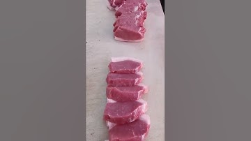 🥩Pork segmentation | Super Tender Pork Belly Cuts【DaoPeng】#shorts