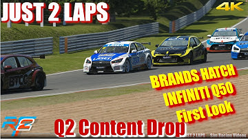 rFactor2 Q2 Content Drop - Brands Hatch - Infiniti Q50 - First Look - 4K Ultra - JUST 2 LAPS
