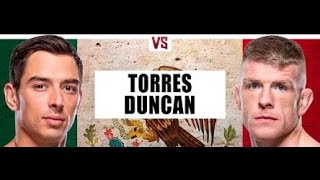 UFC Fight Night Torres Duncan full fight reaction.