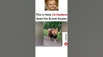 CA student Going For B.Com Exam 😇😇😁#shorts #youtubeshorts