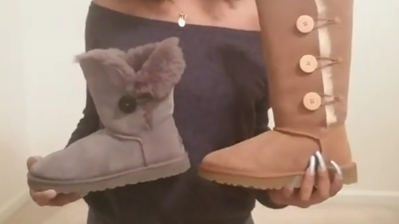 Egypt fit blessing UGG Bailey Button Triplet Boots vs Short Boots - YouTube