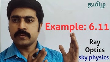 Example 6.11||Ln 6||Ray Optics|| STD 12 Physics ||sky physics