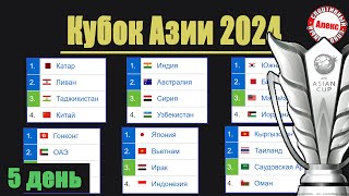 Кубок Азии по футболу. Кто выходит в 1/8 после 1-го тура? Таблица. Результаты. Расписание.