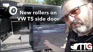 How to fit new lower rollers to a VW T5 sliding door.