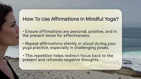 How To Use Affirmations In Mindful Yoga? - Cognitive Therapy Hub