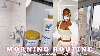 MY MORNING SELF CARE & SHOWER ROUTINE | HYGIENE + AFFORDABLE BODYCARE PRODUCTS FOR SOFT GLOWY SKIN